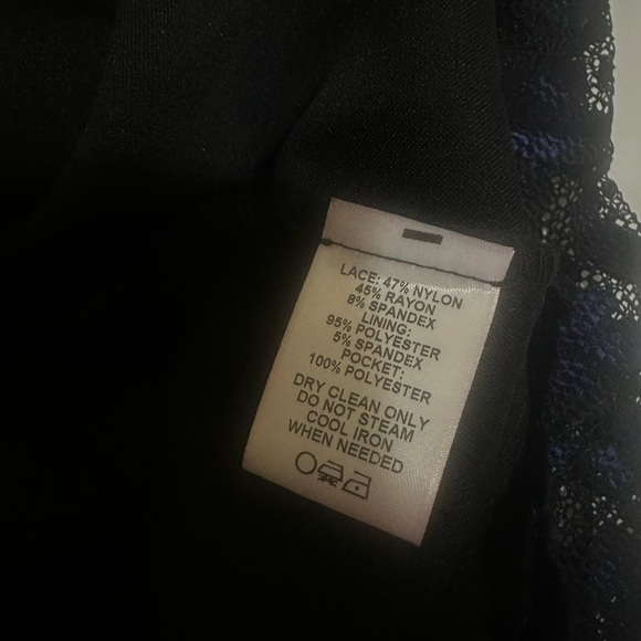 New Kiyonna Mon Cherie Lace Dress Sz 0X (US 10-12) 
In black and purple - Picture 6 of 10